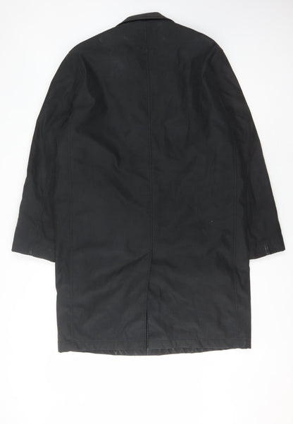 Mens UK Size M Ciro Citterio Black Overcoat