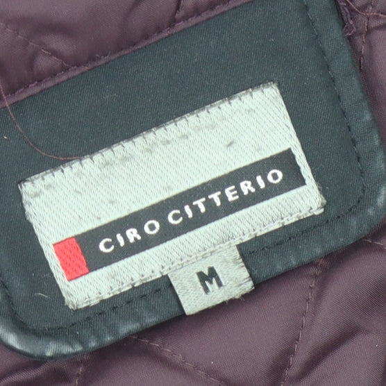 Mens UK Size M Ciro Citterio Black Overcoat