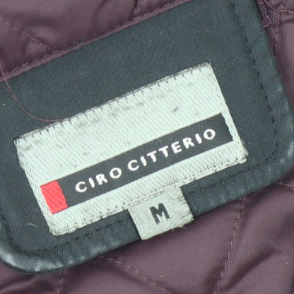 Mens UK Size M Ciro Citterio Black Overcoat