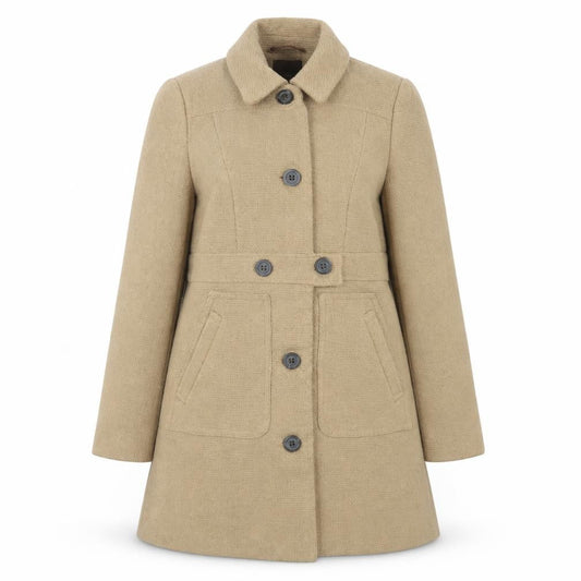 Womens UK Size 10 NEXT Beige Overcoat