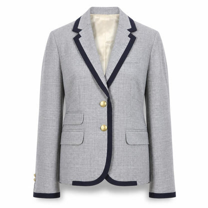 J. Crew Women's Grey Blazer Size 2 Workwear Classic