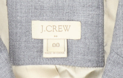 J. Crew Women's Grey Blazer Size 2 Workwear Classic