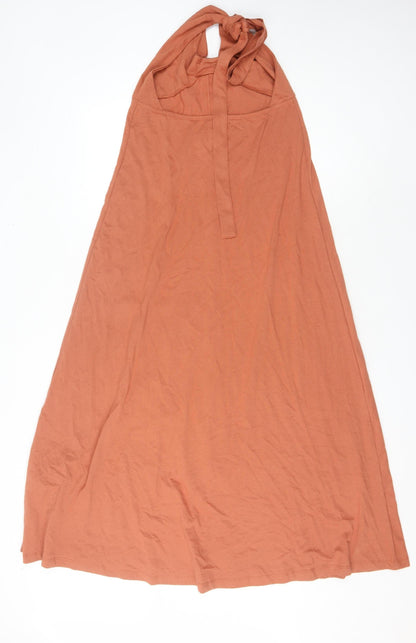 ASOS DESIGN Women's Brown Maxi Dress - Size 12