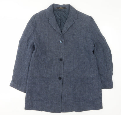 Marks and Spencer Women’s Blue Check Blazer Size 14
