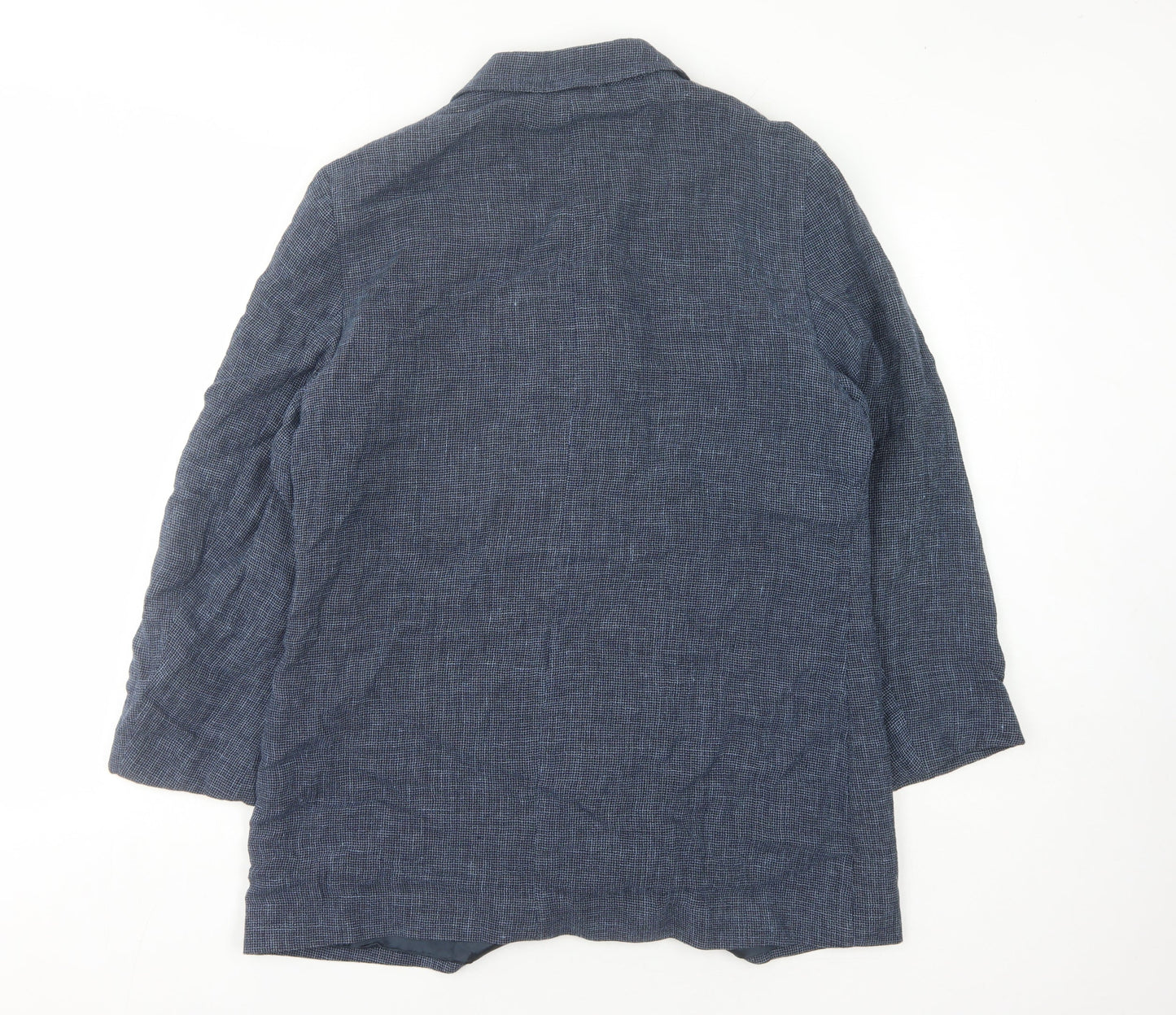 Marks and Spencer Women’s Blue Check Blazer Size 14