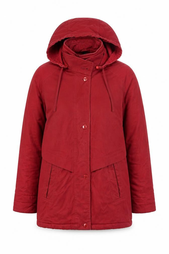 Womens UK Size M Telemac Red Parka Coat
