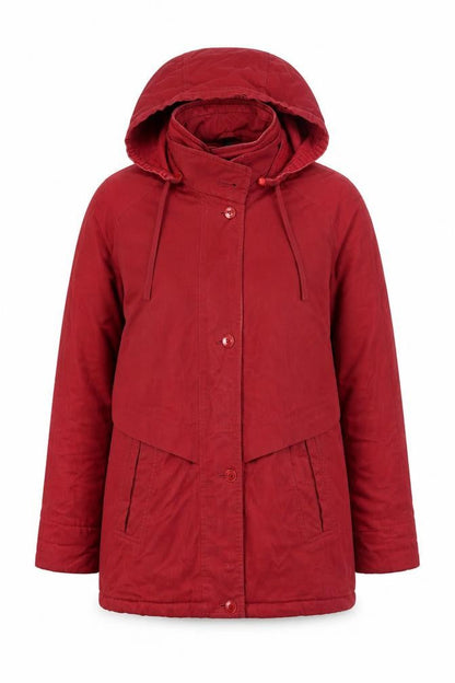 Womens UK Size M Telemac Red Parka Coat