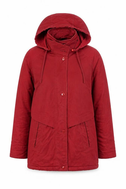 Womens UK Size M Telemac Red Parka Coat