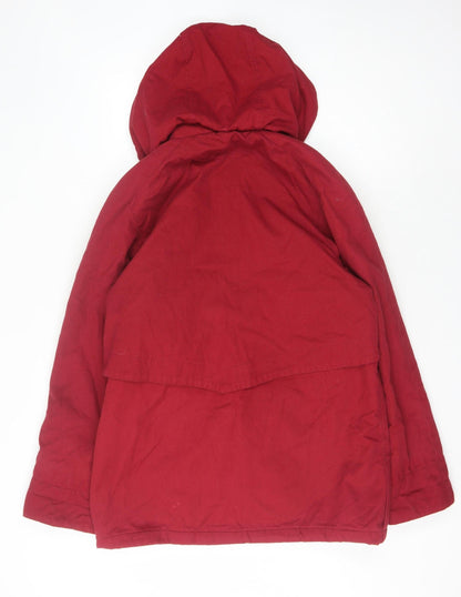 Womens UK Size M Telemac Red Parka Coat