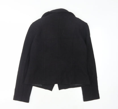 CMD Women's Black Cropped Blazer Size 12 Two-Button