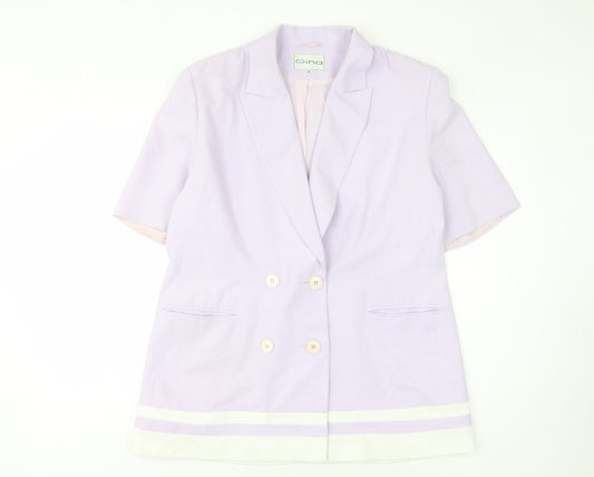 Womens UK Size S Gina Regular Purple Blazer