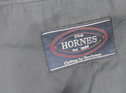 Mens UK Size 40 Hornes Regular Black Suit Jacket