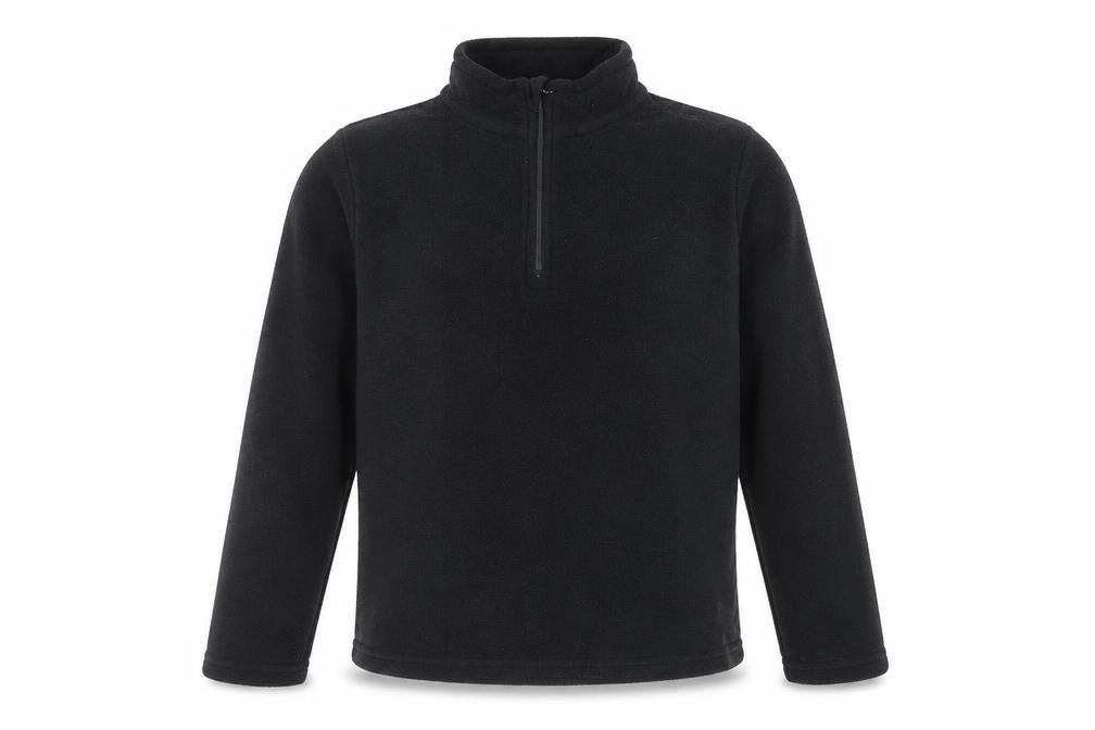 Front view of Decathlon boys’ black fleece sweatshirt - 10 years