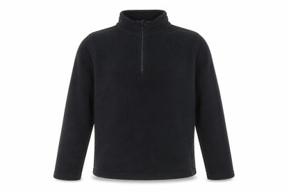 Front view of Decathlon boys’ black fleece sweatshirt - 10 years