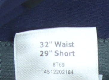 Trojan Men's Blue Cargo Trousers, 32 in Waist