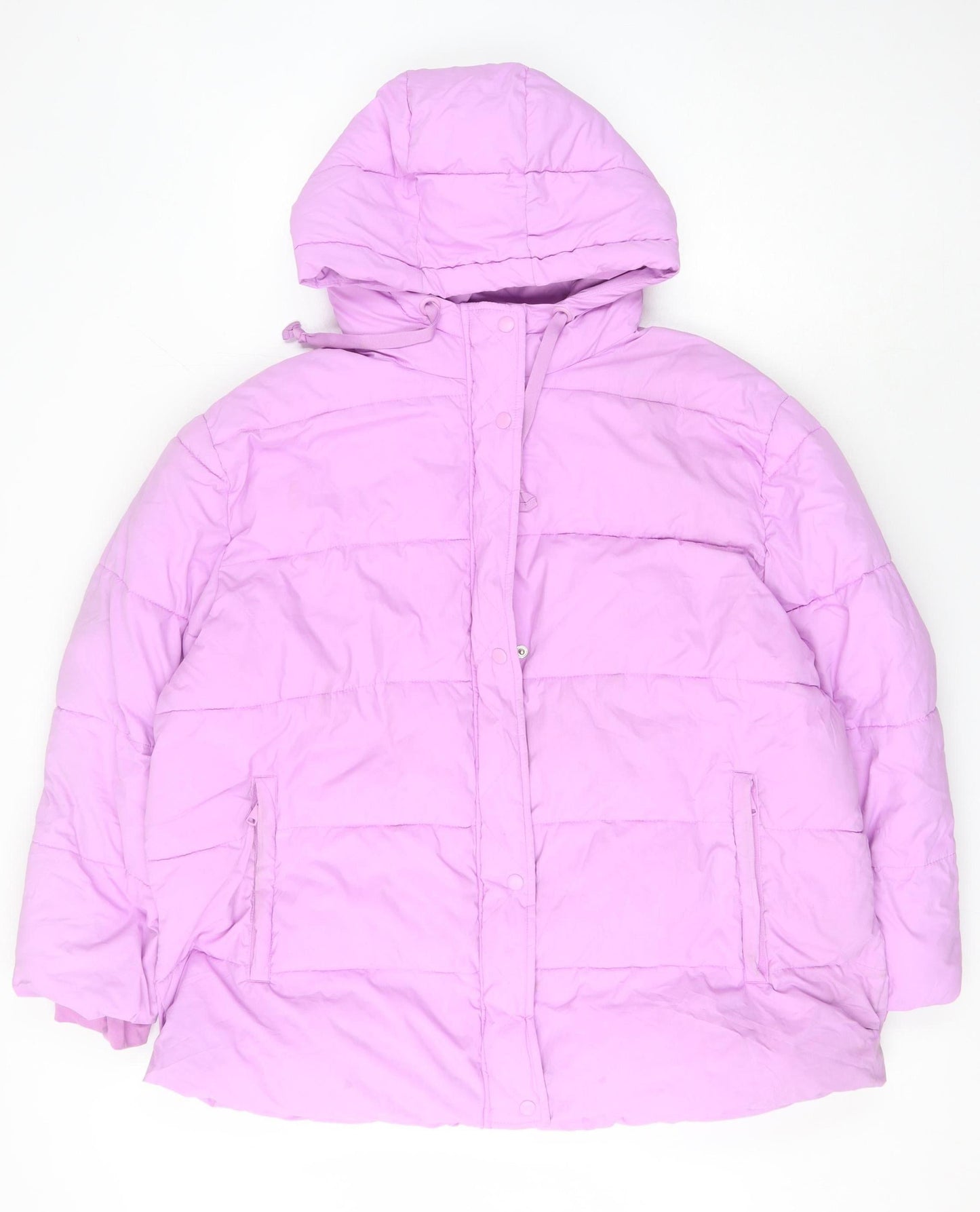 Gap Women's Pink XL Puffer Jacket with Hood