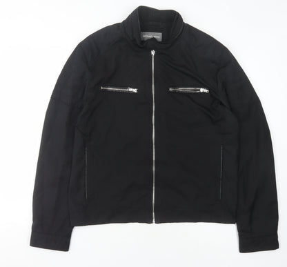 Mens UK Size M Michael Kors Black Basic Jacket