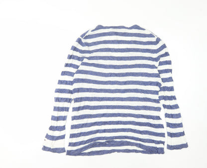 Womens UK Size L Tommy Hilfiger Blue Pullover Jumper