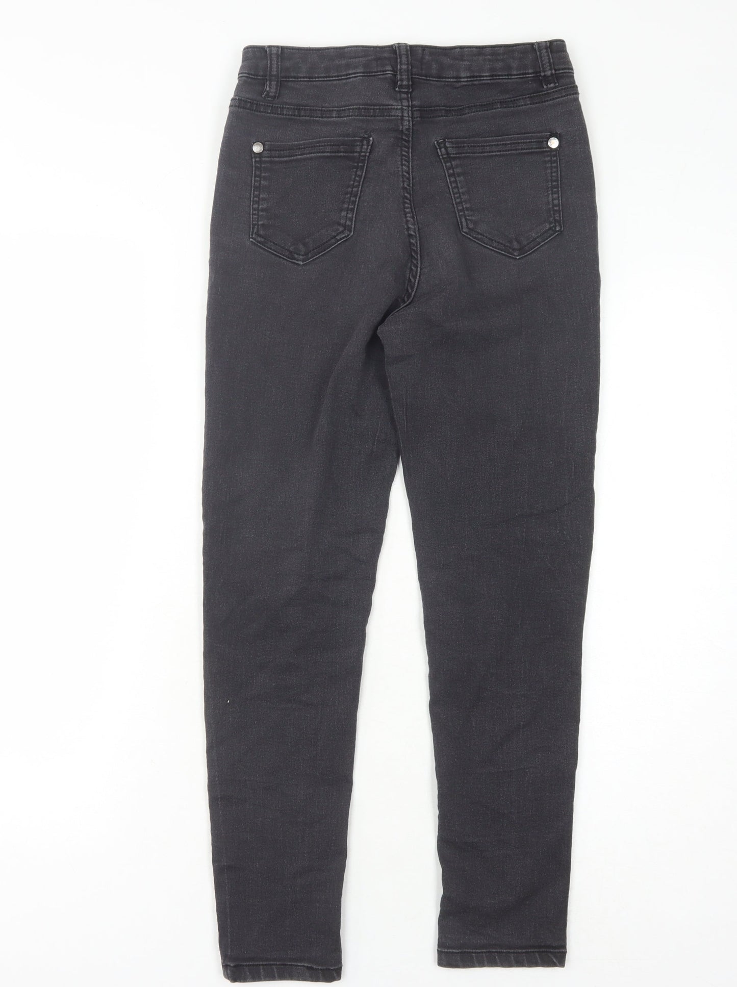 Lipsy Girls Black Skinny Jeans, 12 Years, Ripped Distressed