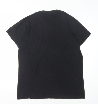 Unisex Adults UK Size L Russell Black  T-Shirt