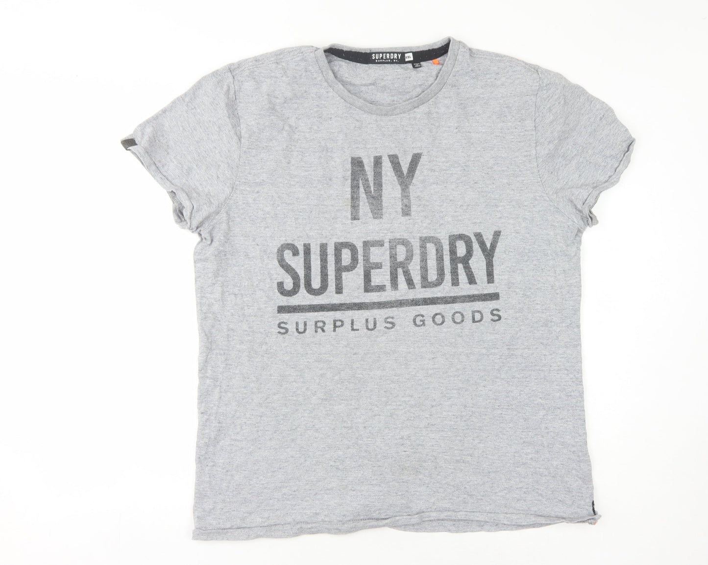 Superdry Men's Grey Graphic Print T-Shirt 2XL