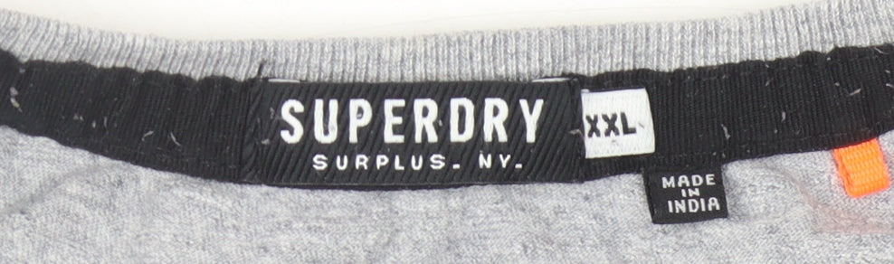 Superdry Men's Grey Graphic Print T-Shirt 2XL