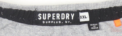 Superdry Men's Grey Graphic Print T-Shirt 2XL