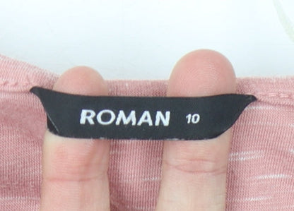 Roman Women’s Pink Casual Dress Size 10 with Pockets