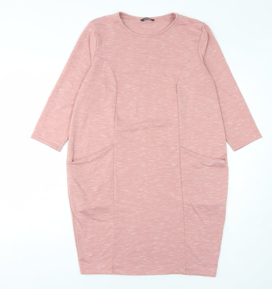 Roman Women's Pink Dress Size 10 with Pockets