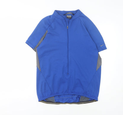 Nike Men's Blue Cycling Jersey T-Shirt, Size L, Lightweight