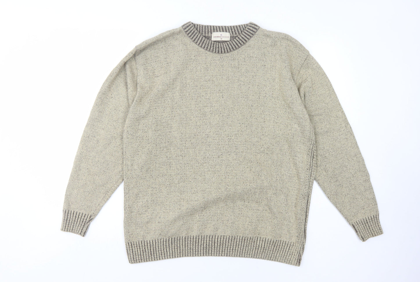 Carabou Mens Beige Pullover Jumper M Regular Fit