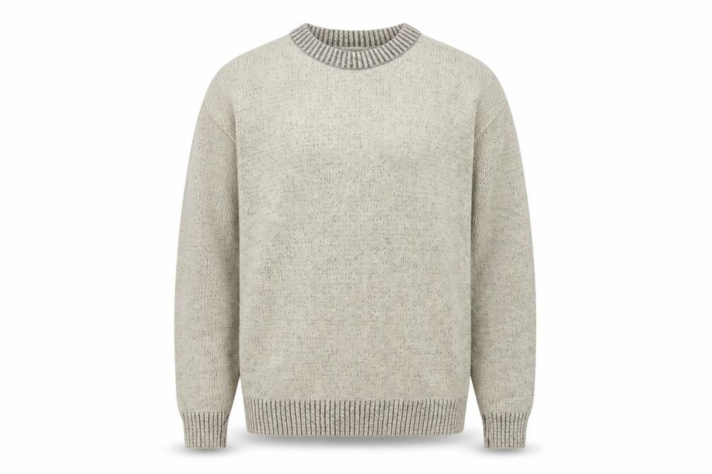 Mens UK Size M Carabou Beige Pullover Jumper