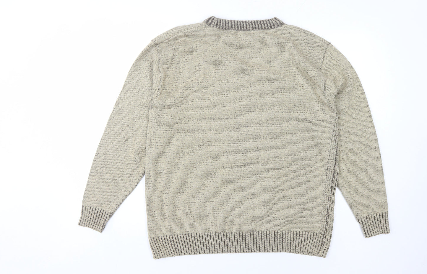 Carabou Mens Beige Pullover Jumper M Regular Fit