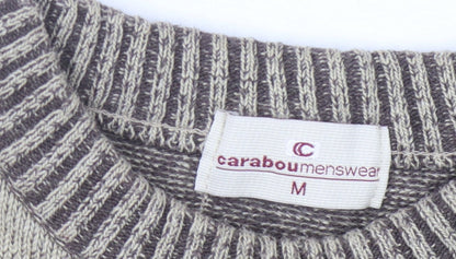 Carabou Mens Beige Pullover Jumper M Regular Fit