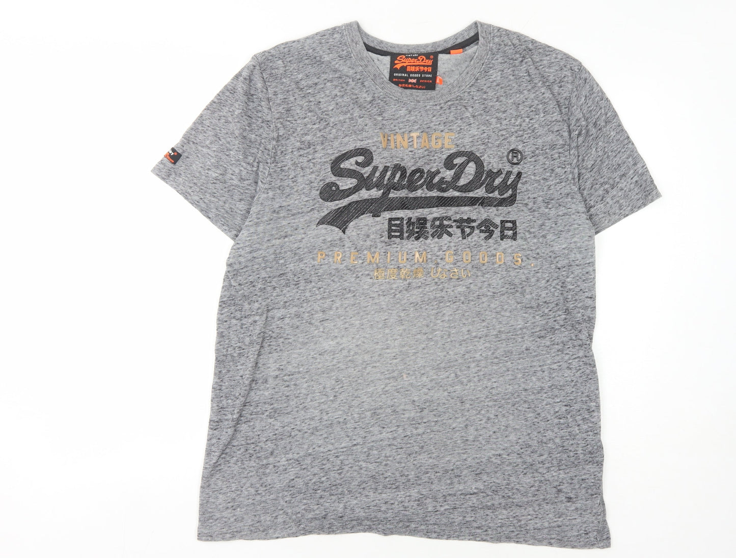 Superdry Men's Grey Vintage Graphic T-Shirt 2XL