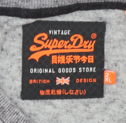 Superdry Men's Grey Vintage Graphic T-Shirt 2XL