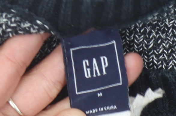 GAP Women's Black Floral Pullover Jumper, M