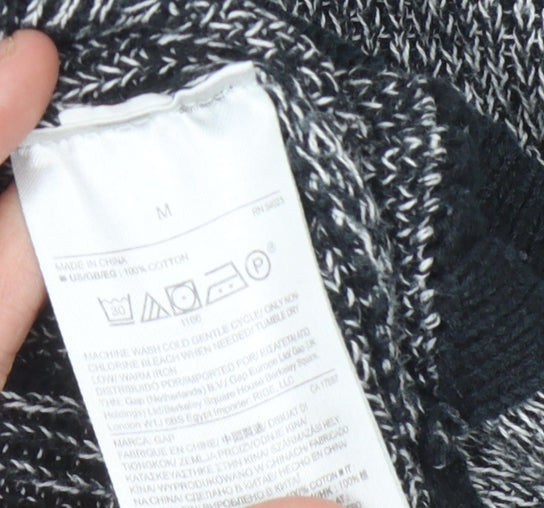 GAP Women's Black Floral Pullover Jumper, M