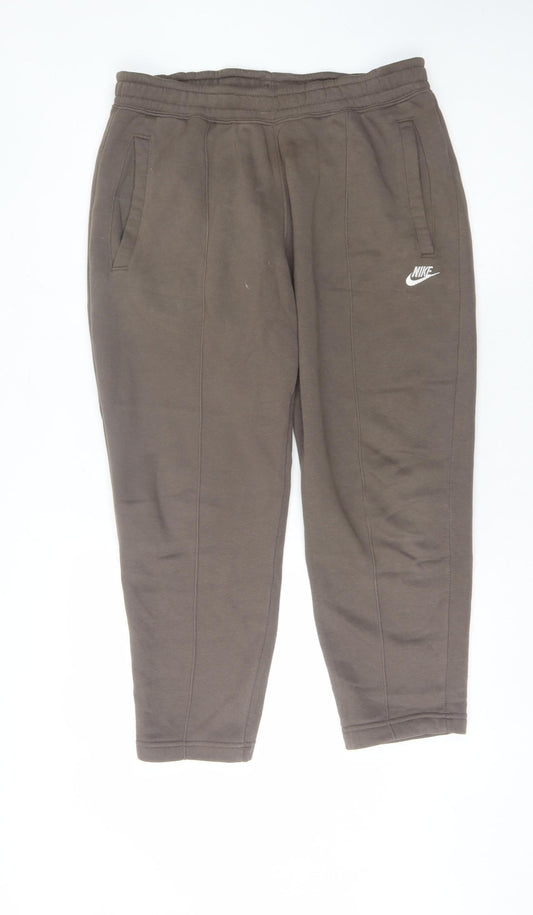 Nike Men's Brown Joggers L Sports Casual
