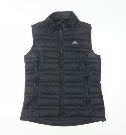 Macpac Women's Black Down Waistcoat Size 10 with Logo
