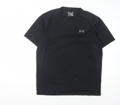 Under Armour Men's Black L T-Shirt Gym Athletic Fit