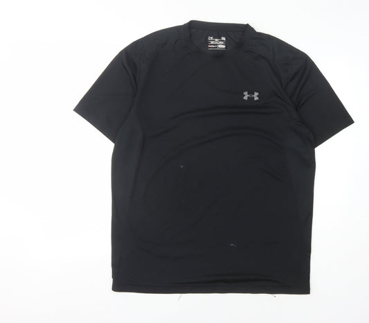 Under Armour Men's Black L T-Shirt Gym Athletic Fit