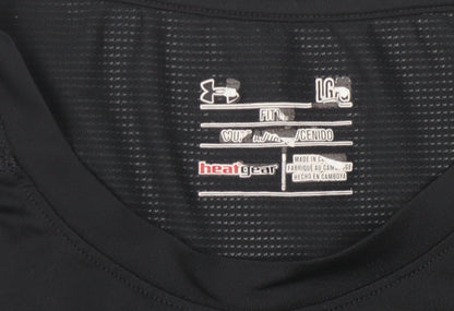 Under Armour Men's Black L T-Shirt Gym Athletic Fit