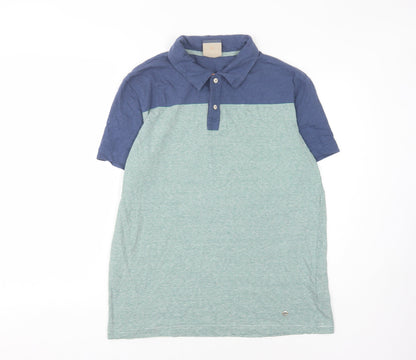 Hugo Boss Men's Blue Striped Polo Shirt XL