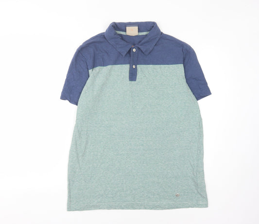 Hugo Boss Men's Blue Striped Polo Shirt XL