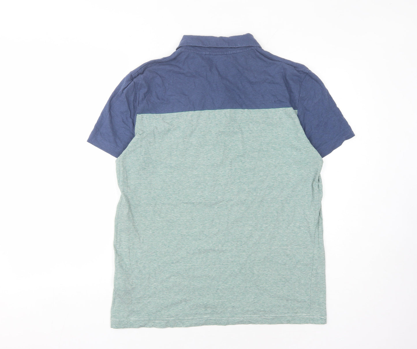 Hugo Boss Men's Blue Striped Polo Shirt XL