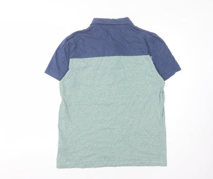 Hugo Boss Men's Blue Striped Polo Shirt XL