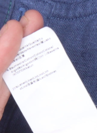 Hugo Boss Men's Blue Striped Polo Shirt XL