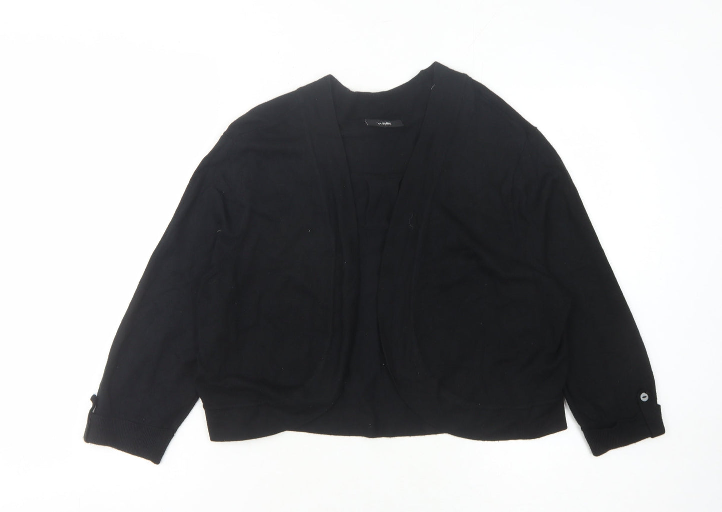 Womens UK Size L Wallis Black Cardigan Jumper