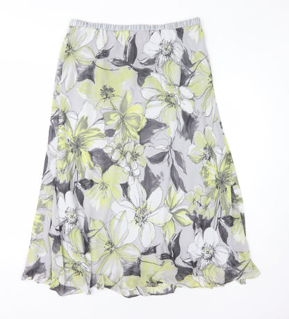 Jacques Vert Women's Floral A-Line Skirt Size 14